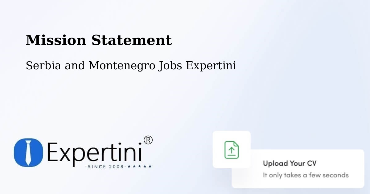 Corporate Mission – Cabano - Serbia and Montenegro Jobs Expertini